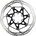 Disc Frana Sram Centerline Rounded 2-Piece 160mm Black
