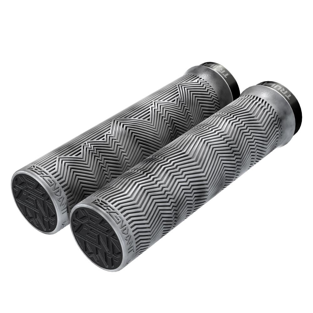 Bicycle Handlebar Grips & Decor Mansoane Truvativ Locking Grips Descendant Light Grey/Black Marbled