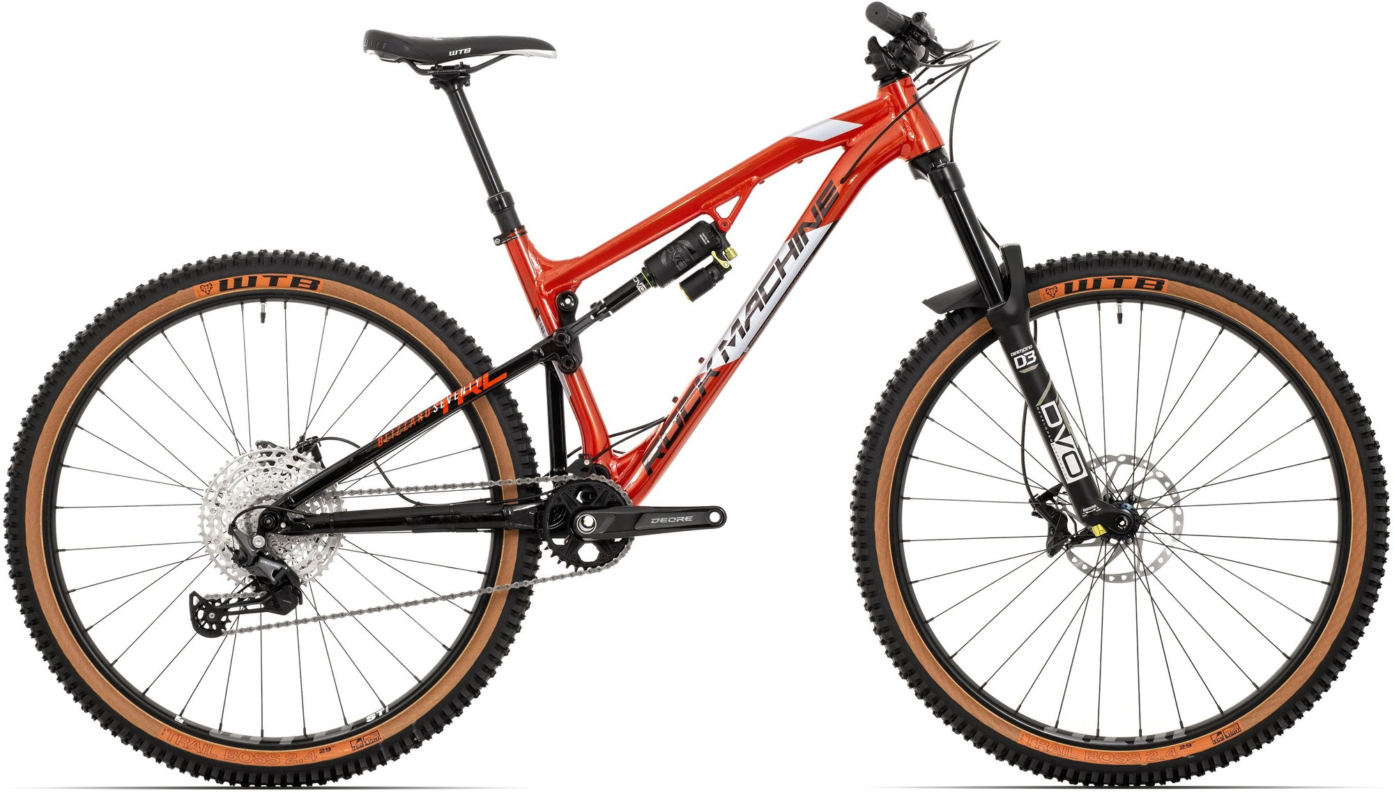 Rock Machine Bicicleta Rock Machine Blizzard TRL 70-29 29 Gloss Metallic Orange/Silver/Black 17.0 - (M)