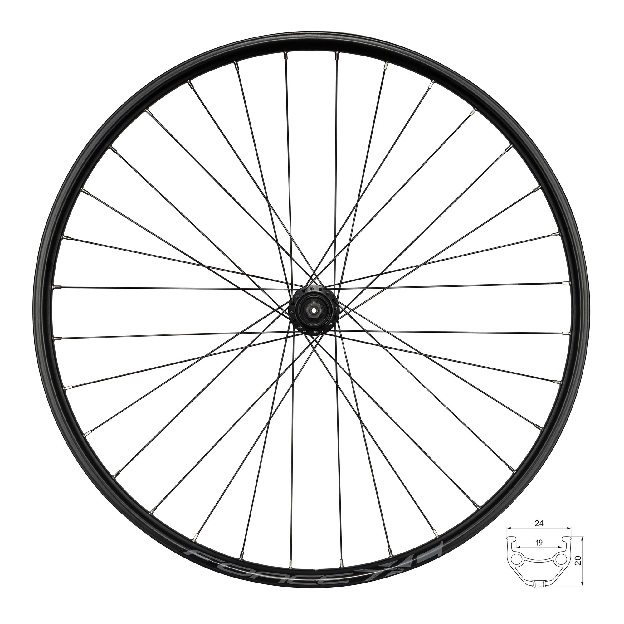 Bicycle Wheels Roata Spate Force XC Disc 622x19 32H