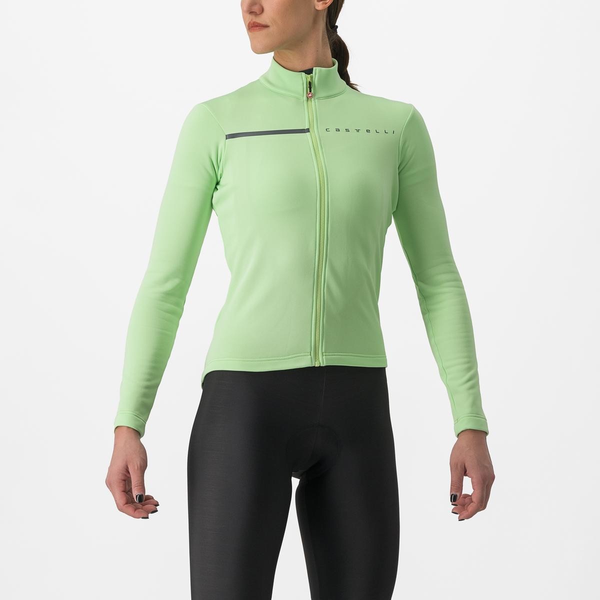 Bicycle Jerseys Tricou cu maneca lunga Castelli Sinergia 2 FZ de dama Verde Mint S