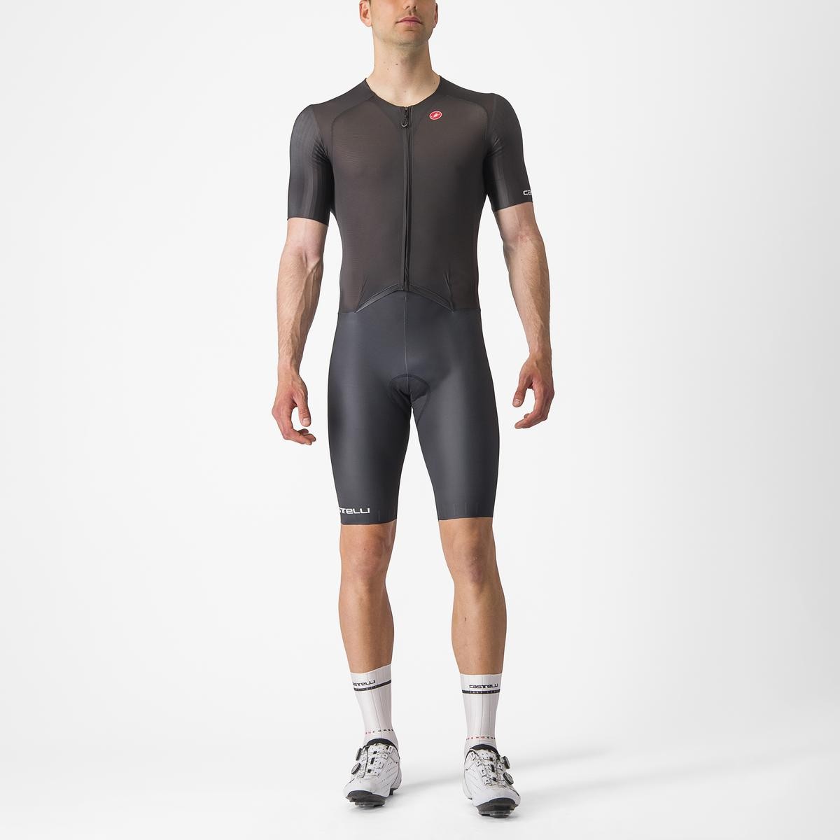 Combinezon cu maneca scurta Castelli Sanremo BTW Speed Negru