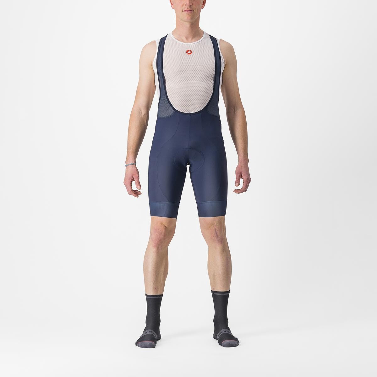 Castelli Pantaloni scurti cu bretele Castelli Entrata 2 Indigo XXXL