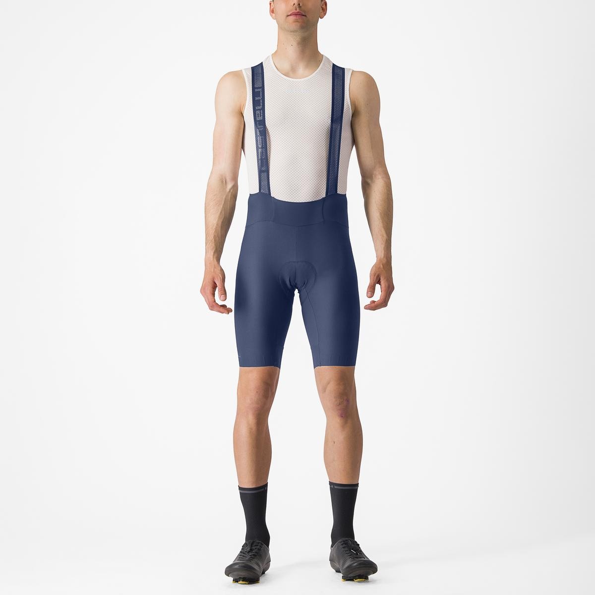 Bicycle Bibs Pantaloni scurti cu bretele Castelli Espresso Indigo M