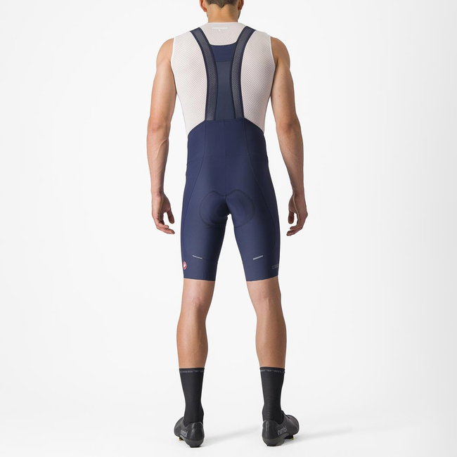 Pantaloni scurti cu bretele Castelli Espresso Indigo M