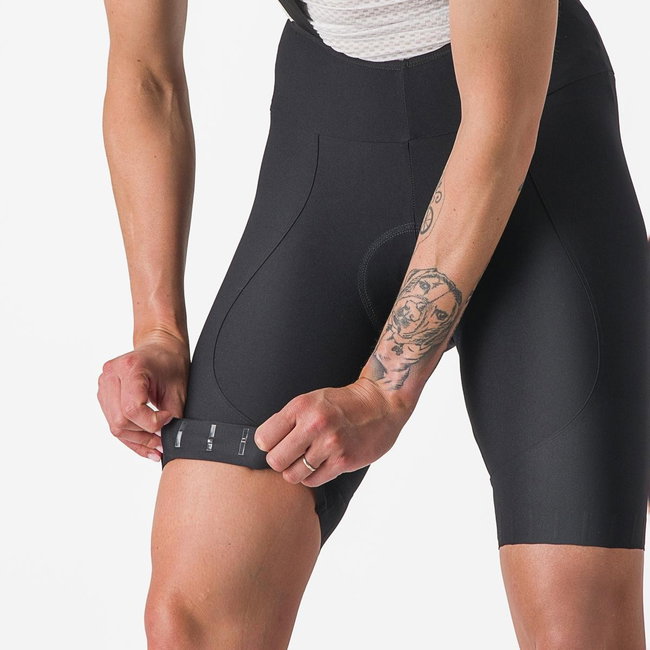 Pantaloni scurti cu bretele Castelli Espresso W DT de dama Negru XS