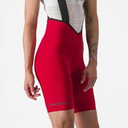 Pantaloni scurti cu bretele Castelli Espresso W DT de dama Rosu L