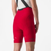 Pantaloni scurti cu bretele Castelli Espresso W DT de dama Rosu L