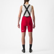 Pantaloni scurti cu bretele Castelli Espresso W DT de dama Rosu L