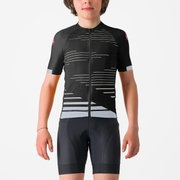 Tricou cu maneca scurta Castelli Aero Kid pentru copii Negru/Gri 10A