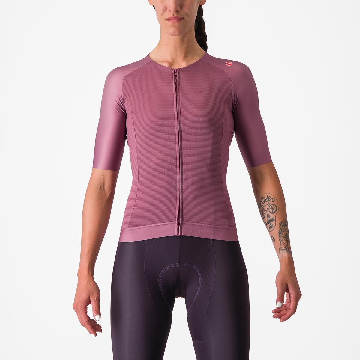 Bicycle Jerseys Tricou cu maneca scurta Castelli Aero PRO 7.0 W de dama Mov XS