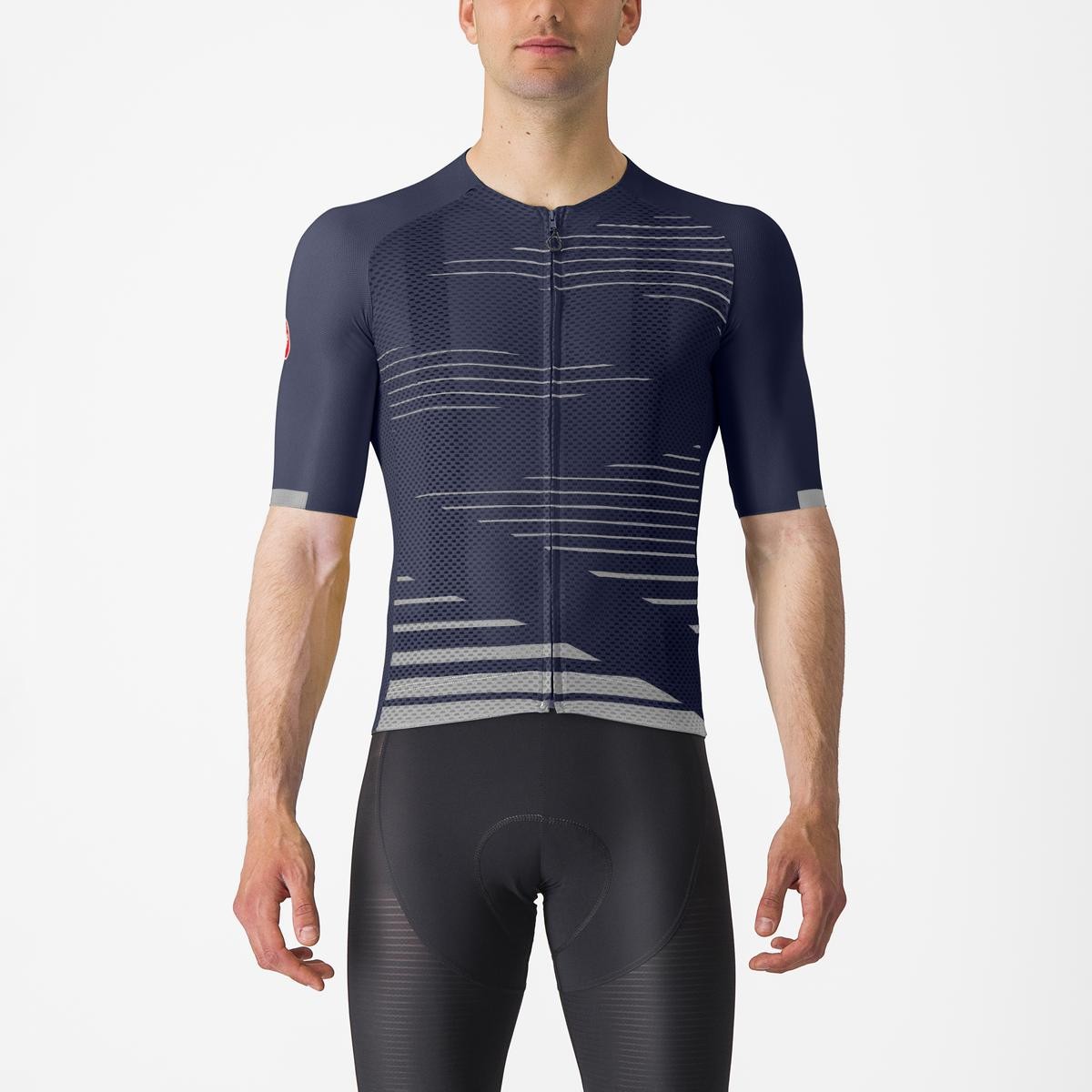 Tricou cu maneca scurta Castelli Climbers 4.0 Indigo/Gri