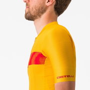 Tricou cu maneca scurta Castelli Unlimited Endurance Galben/Rosu
