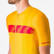 Tricou cu maneca scurta Castelli Unlimited Endurance Galben/Rosu