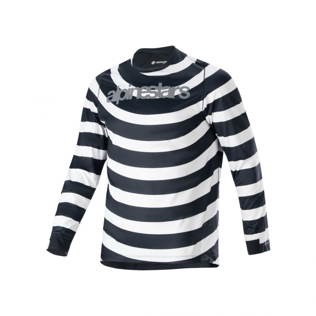 Bicycle Jerseys Bluza Alpinestars A-Aria Oscar LS Jersey Black