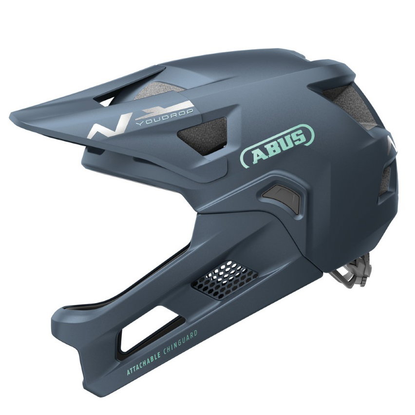 Abus Abus - casca ciclism copii Youdrop FF (acoperire integrala) helmet - albastru intunecat