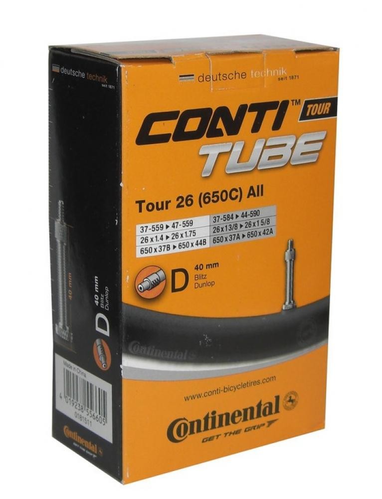 Bicycle Tubes Camera Continental Tour 26 All 37/47-559/597 26x1.4-1.75 D40 neambalata