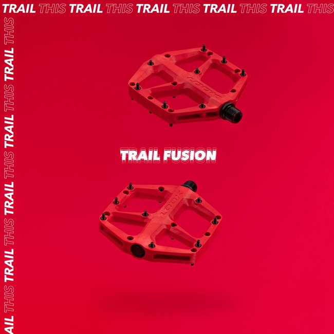 Look - pedale flat bicicleta MTB Trail Fusion - rosu