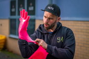 Manusi de curatare Muc-Off Deep Scrubber Pink XL