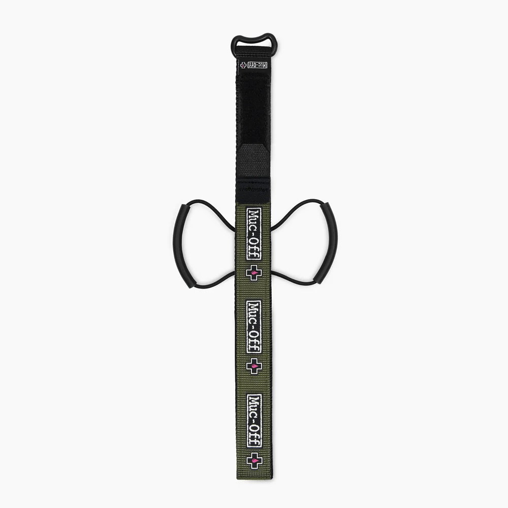 Muc-Off Muc-Off - banda transport accesorii bicicleta cu prindere pe cadru Utility Frame Strap - verde inchis army