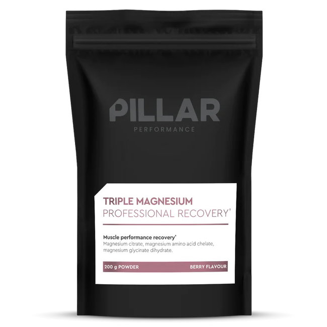 Pillar Performance - supliment alimentar magneziu Triple magnesium powder (New formula), aroma fructe de padure - plic 200g