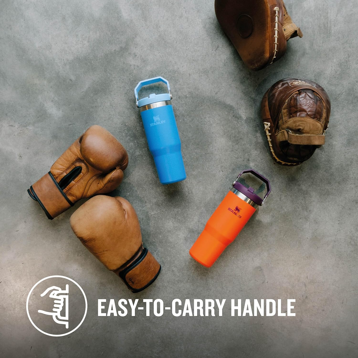 Stanley - termos tip sticla cu pai - Flip Straw Tumbler