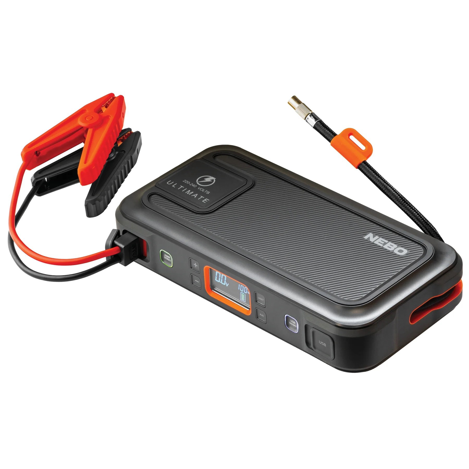 Bicycle Tools Nebo - Acumulator extern pornire cu functie de redresor auto, Ultimate Jump Starter, capacitate 15 Ah