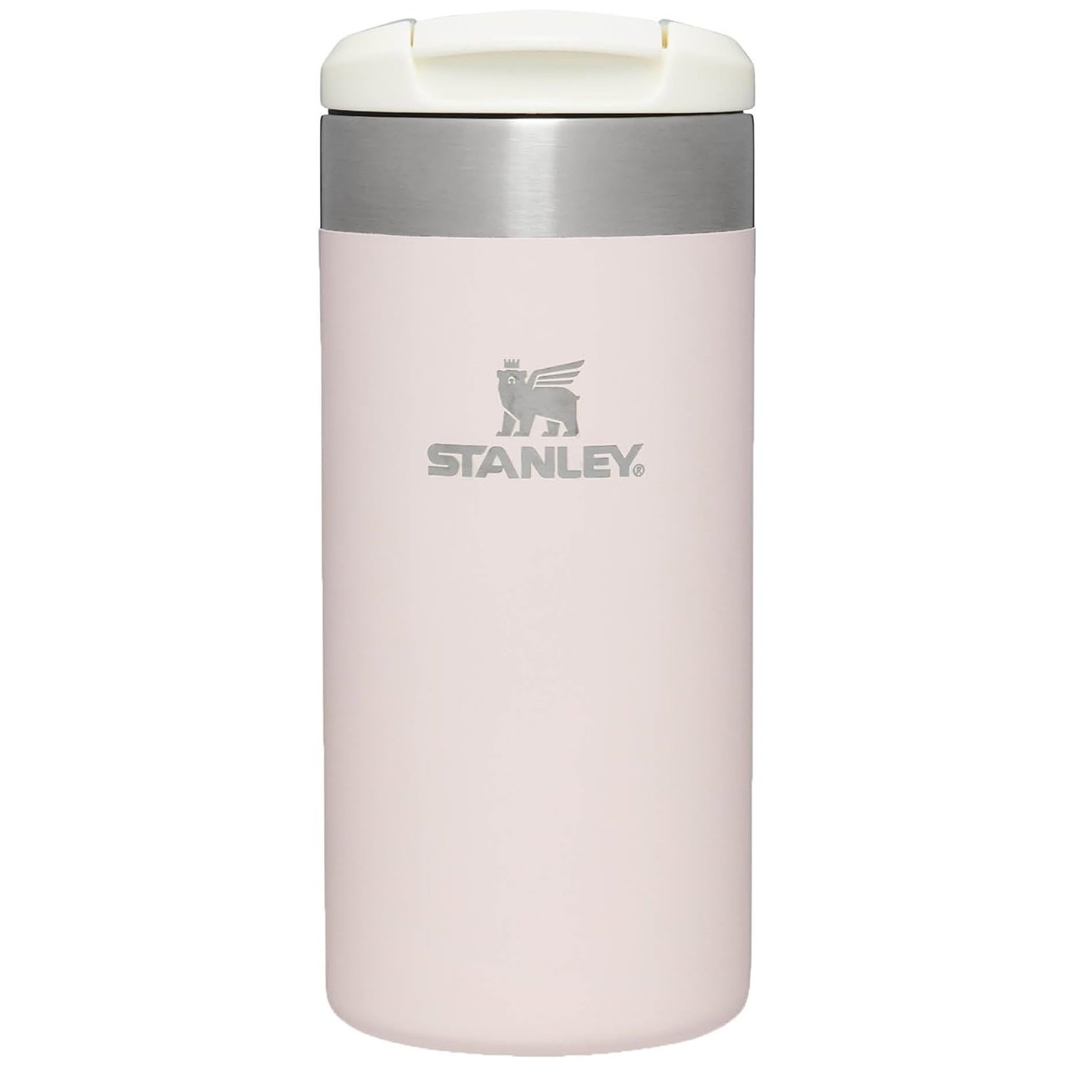 Stanley Stanley - termos mic calatorie The Aerolight Transit Mug - roz deschis cuart metalic - 350 ml