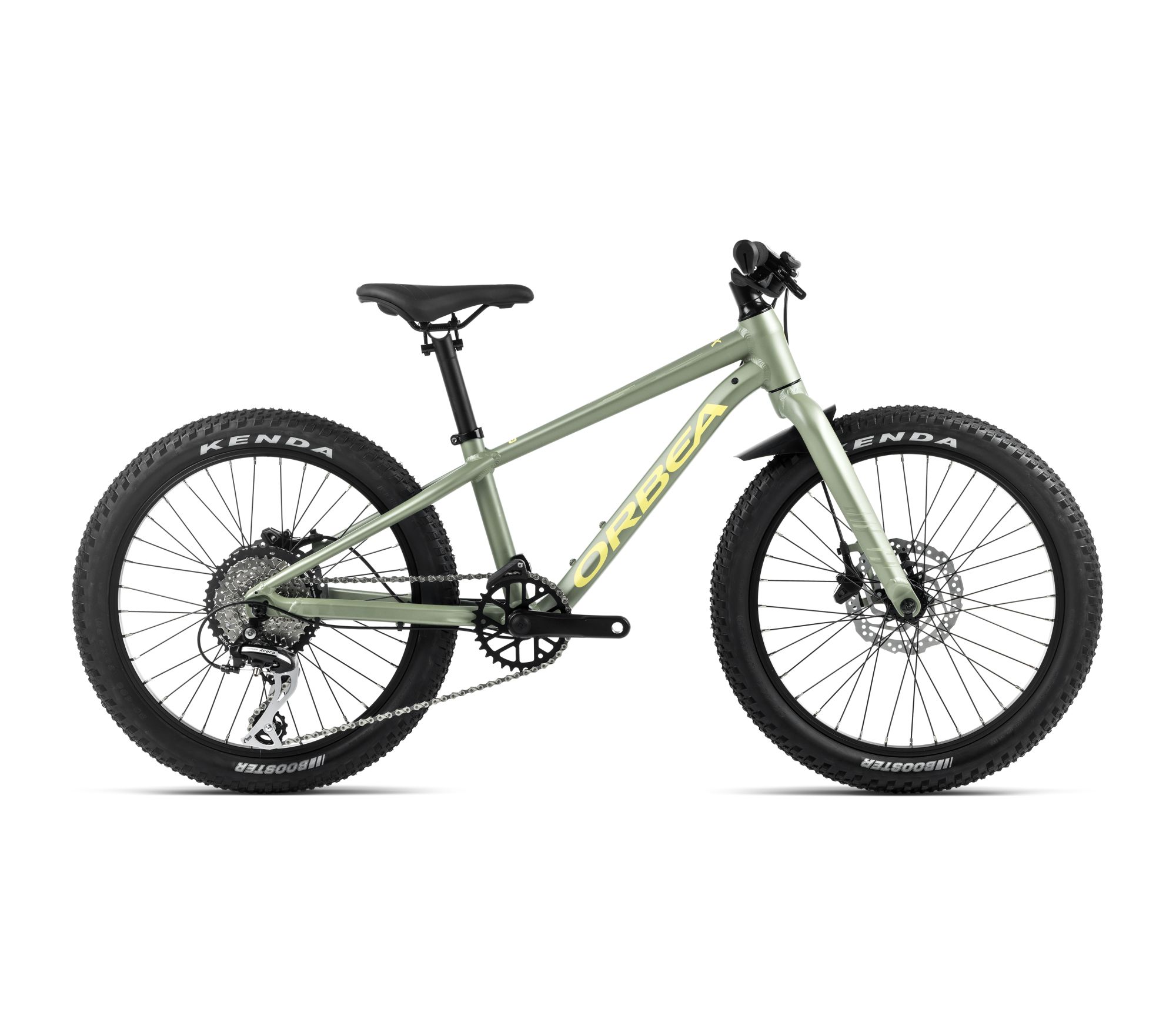 Orbea Bicicletă copii Orbea MX 20 TEAM DISC - Metallic Green Artichoke (Matt) | Yellow (Matt)