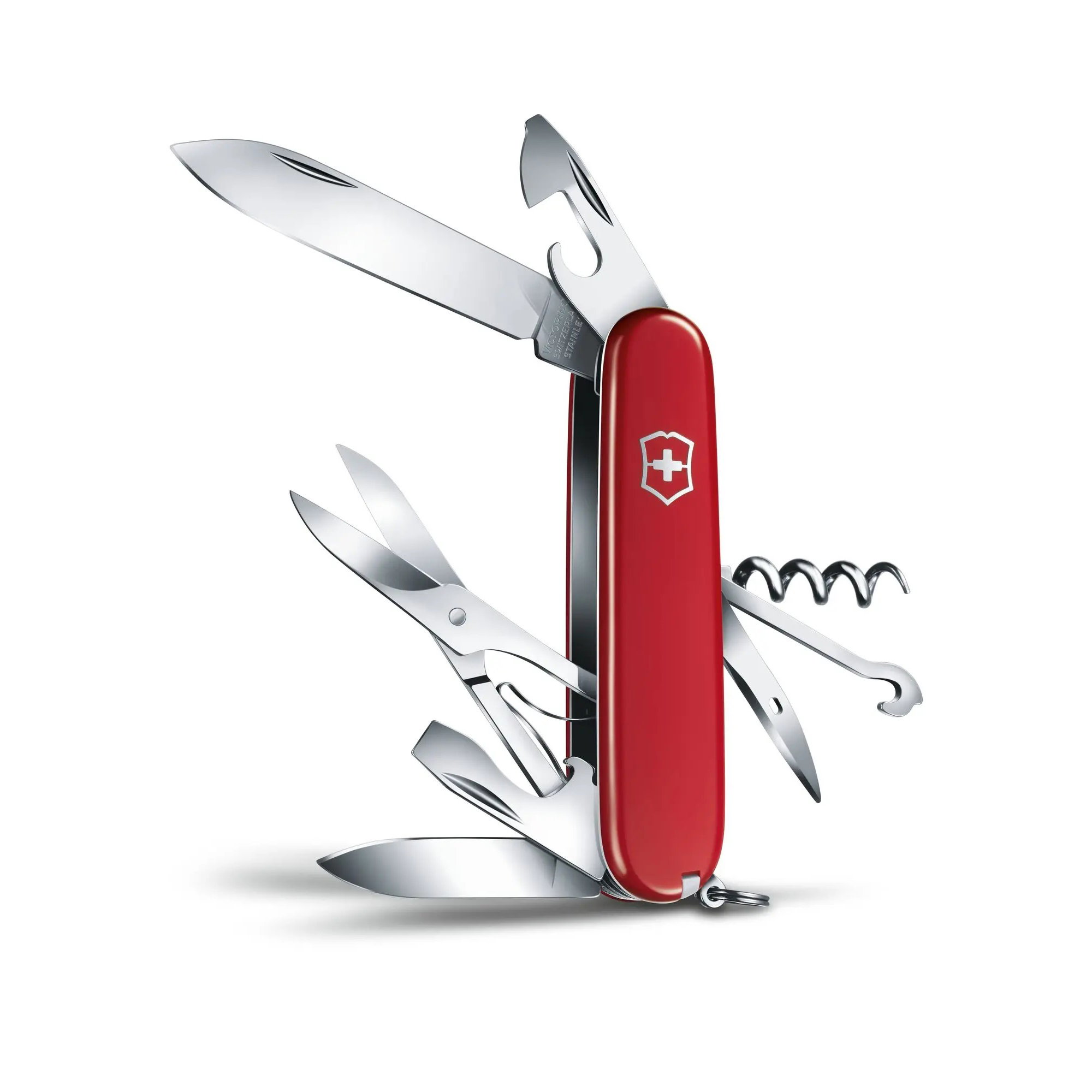 Victorinox - briceag Climber, 14 functii - argintiu rosu - VX1