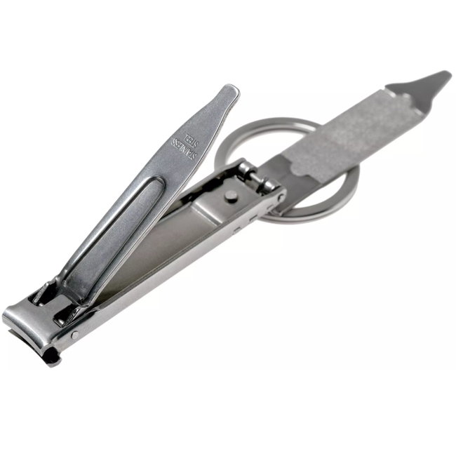 Victorinox - unghiera cu toc piele - argintiu negru