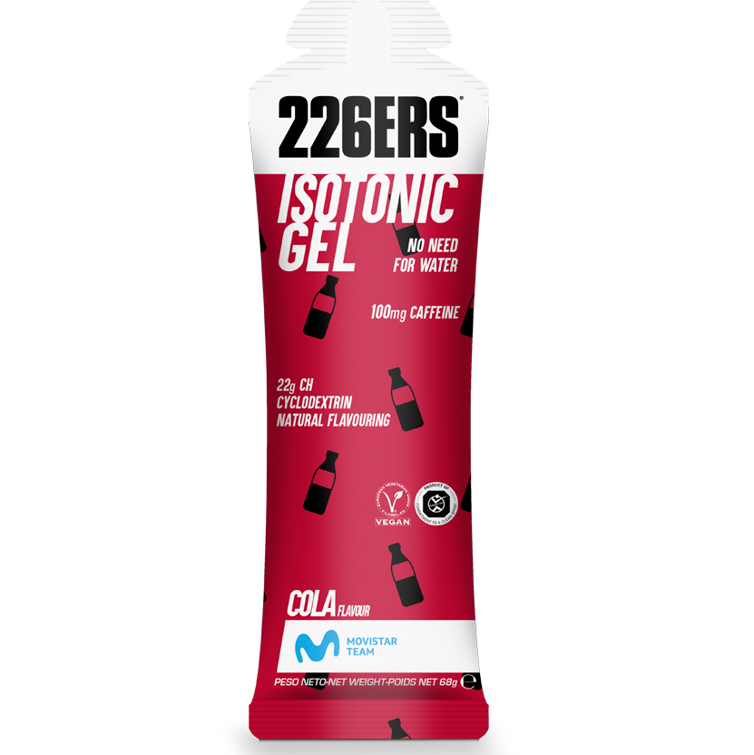 226ers 226ers - gel energizant isotonic ice gel - aroma cofeina cola - 68g