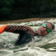 Orca - ochelari inot triatlon si ape deschise - Killa 180° - alb albastru