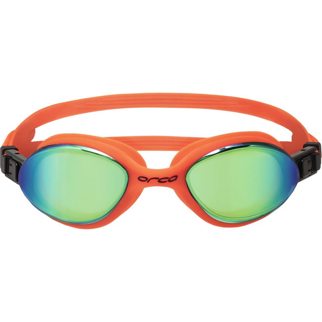 Orca - ochelari inot triatlon si ape deschise - Killa 180° - portocaliu oglinda