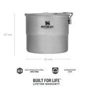 Stanley - set gatit Adventure Stainless Steel All-in-One Cook Set For Two - 1 Litru