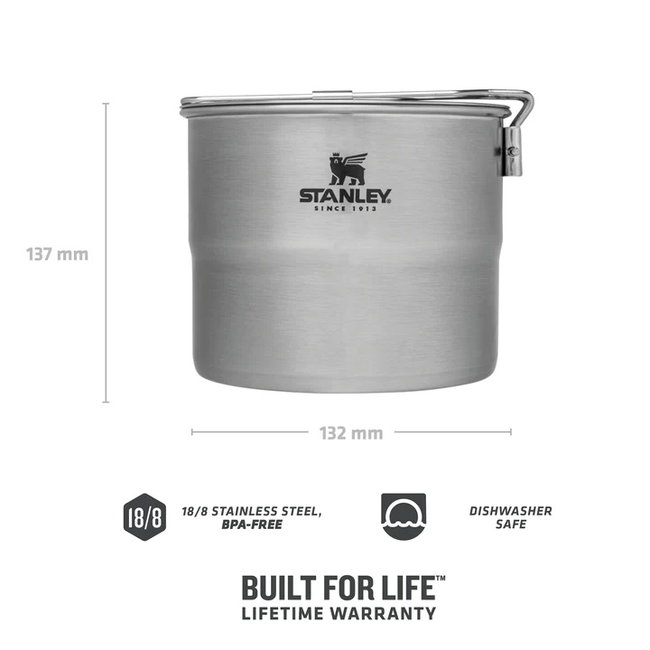 Stanley - set gatit Adventure Stainless Steel All-in-One Cook Set For Two - 1 Litru