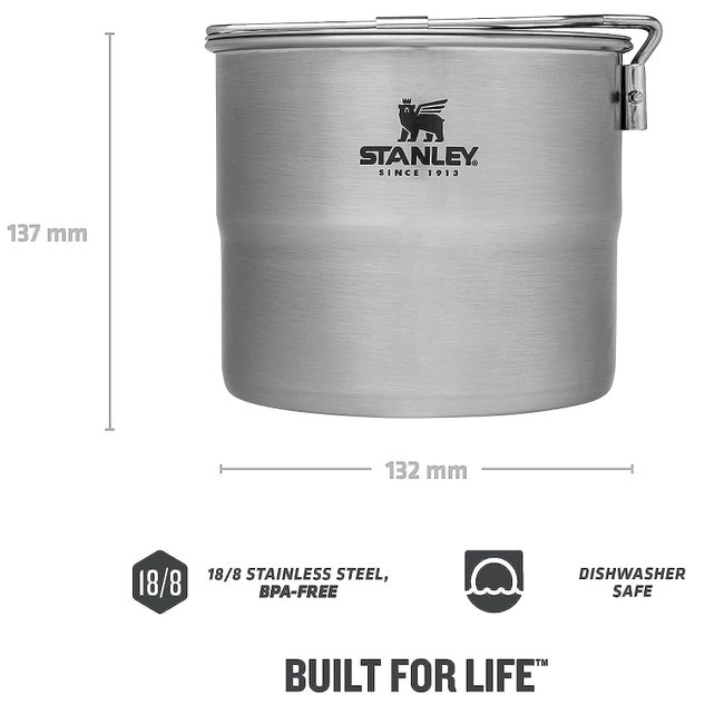 Stanley - set gatit Adventure Stainless Steel All-in-One Cook Set For Two - 1 Litru
