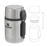 Stanley - termos pentru mancare lingura inclusa Adventure All-in-One Food Jar + Spork - Stainless Steel 530 ml