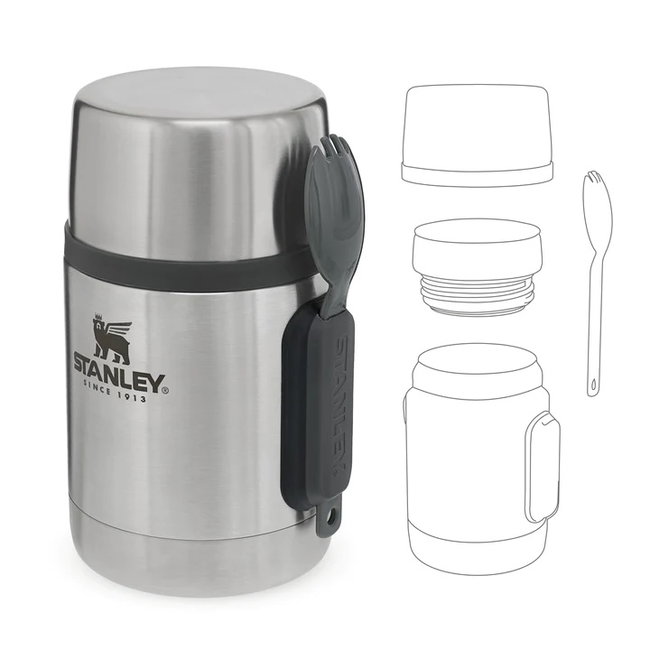 Stanley - termos pentru mancare lingura inclusa Adventure All-in-One Food Jar + Spork - Stainless Steel 530 ml