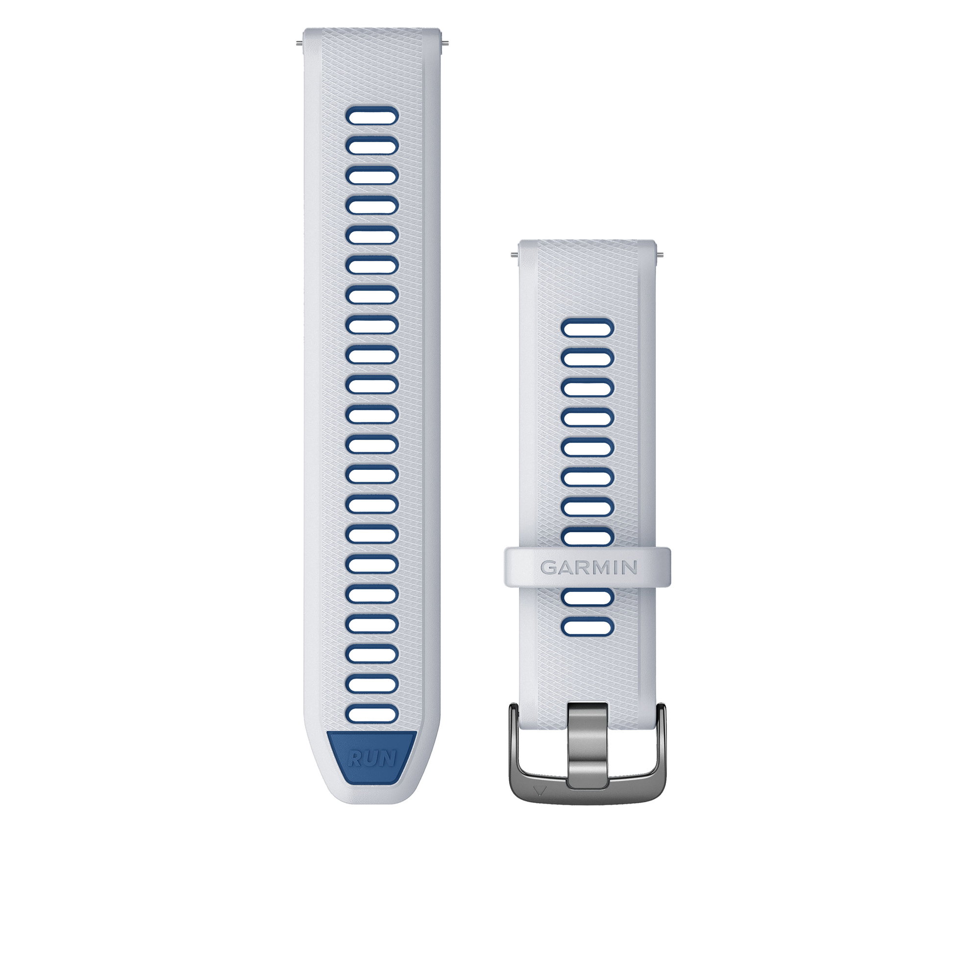 Watch Bands Garmin Quick Release 22 - curea silicon - alb|albastru