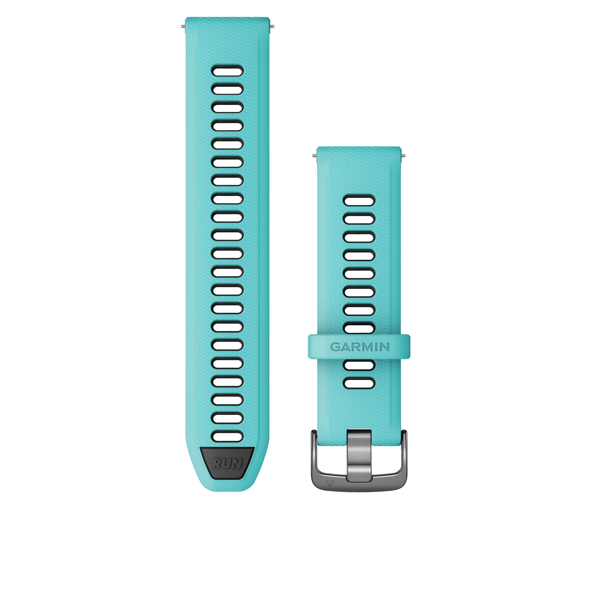 Watch Bands Garmin Quick Release 22 - curea silicon - albastru-aqua|negru