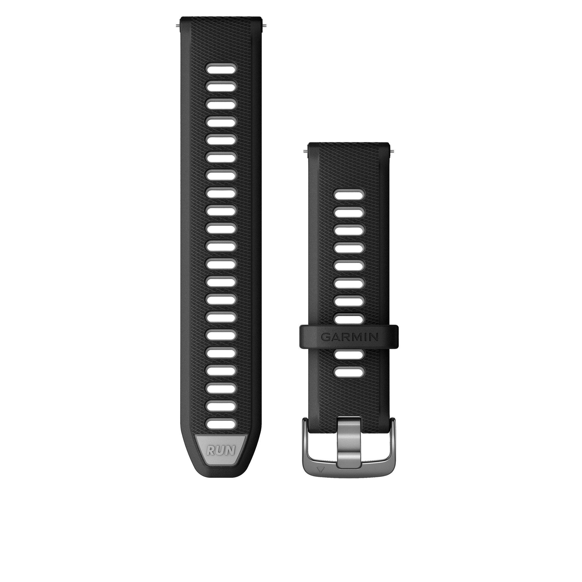 Watch Bands Garmin Quick Release 22 - curea silicon - negru|gri