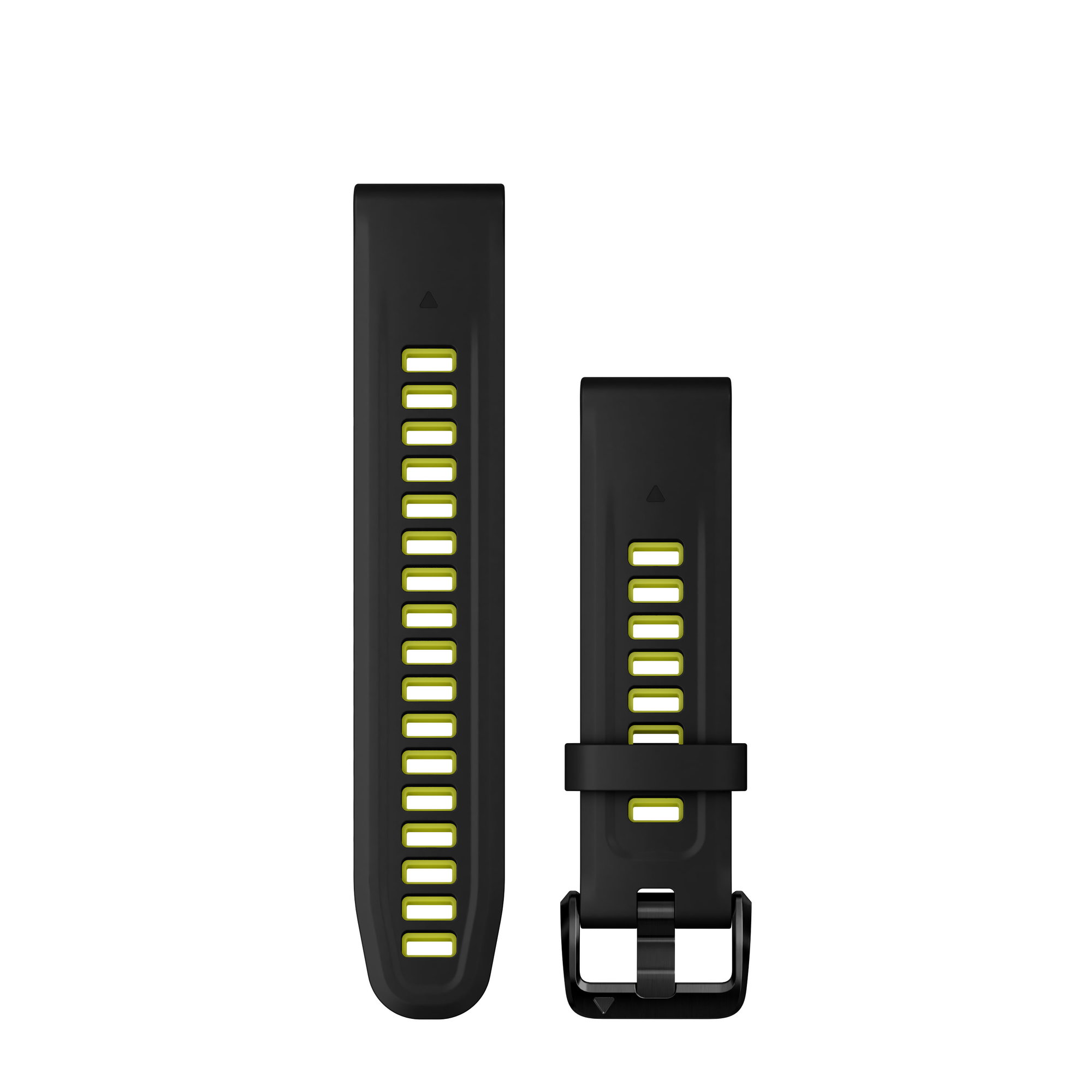Watch Bands Garmin QuickFit 20 - curea silicon - negru|Electric Lime