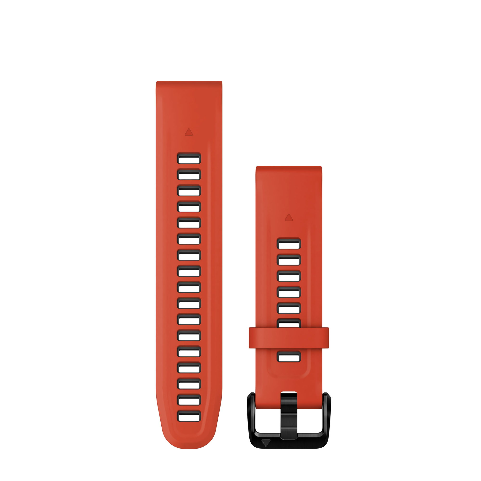 Watch Bands Garmin QuickFit 20 - curea silicon - rosu Flame|gri Graphite