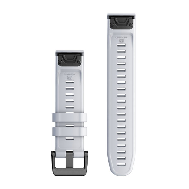 Garmin QuickFit 22 - curea silicon - alb Whitestone