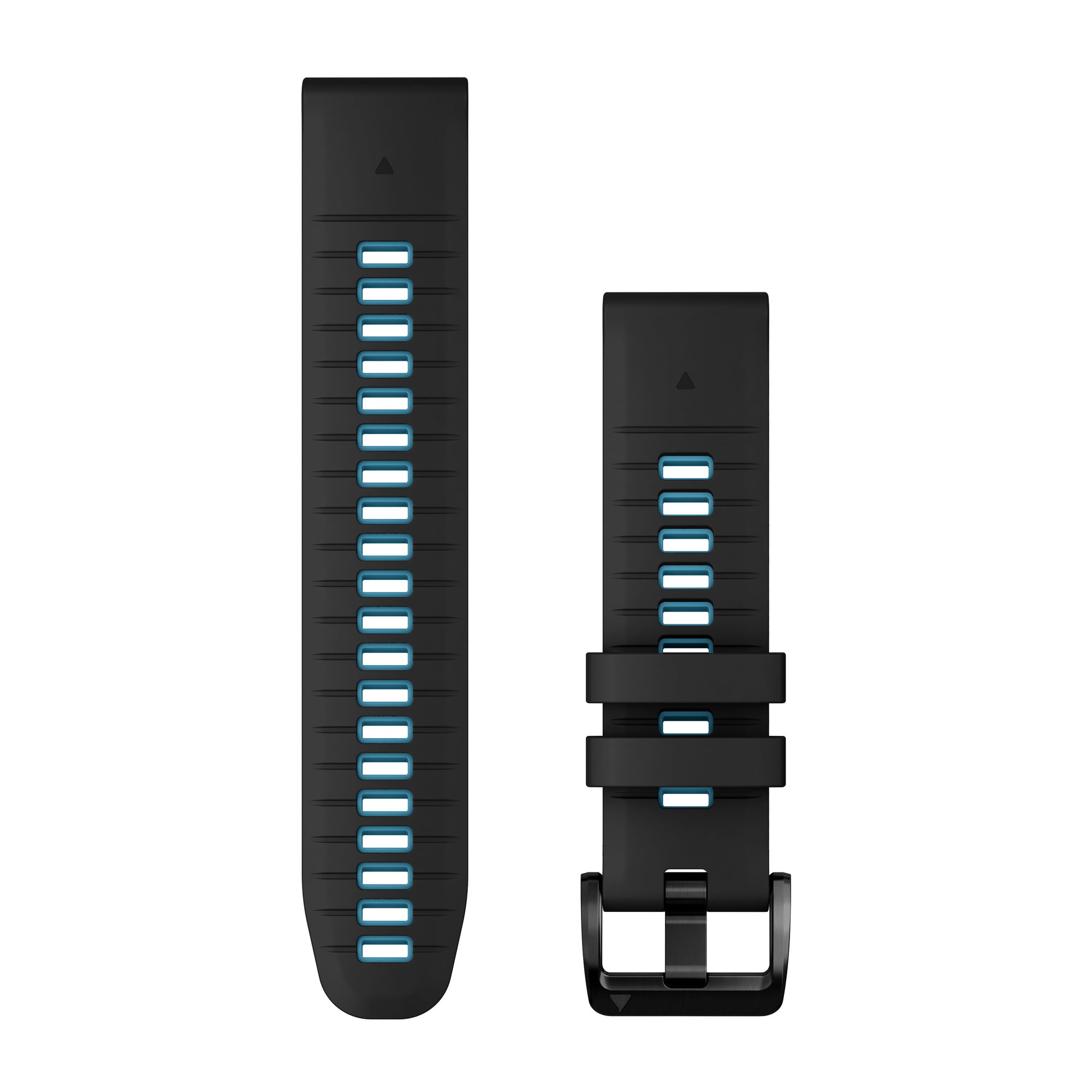 Watch Bands Garmin QuickFit 22 - curea silicon - negru|albastru Cirrus