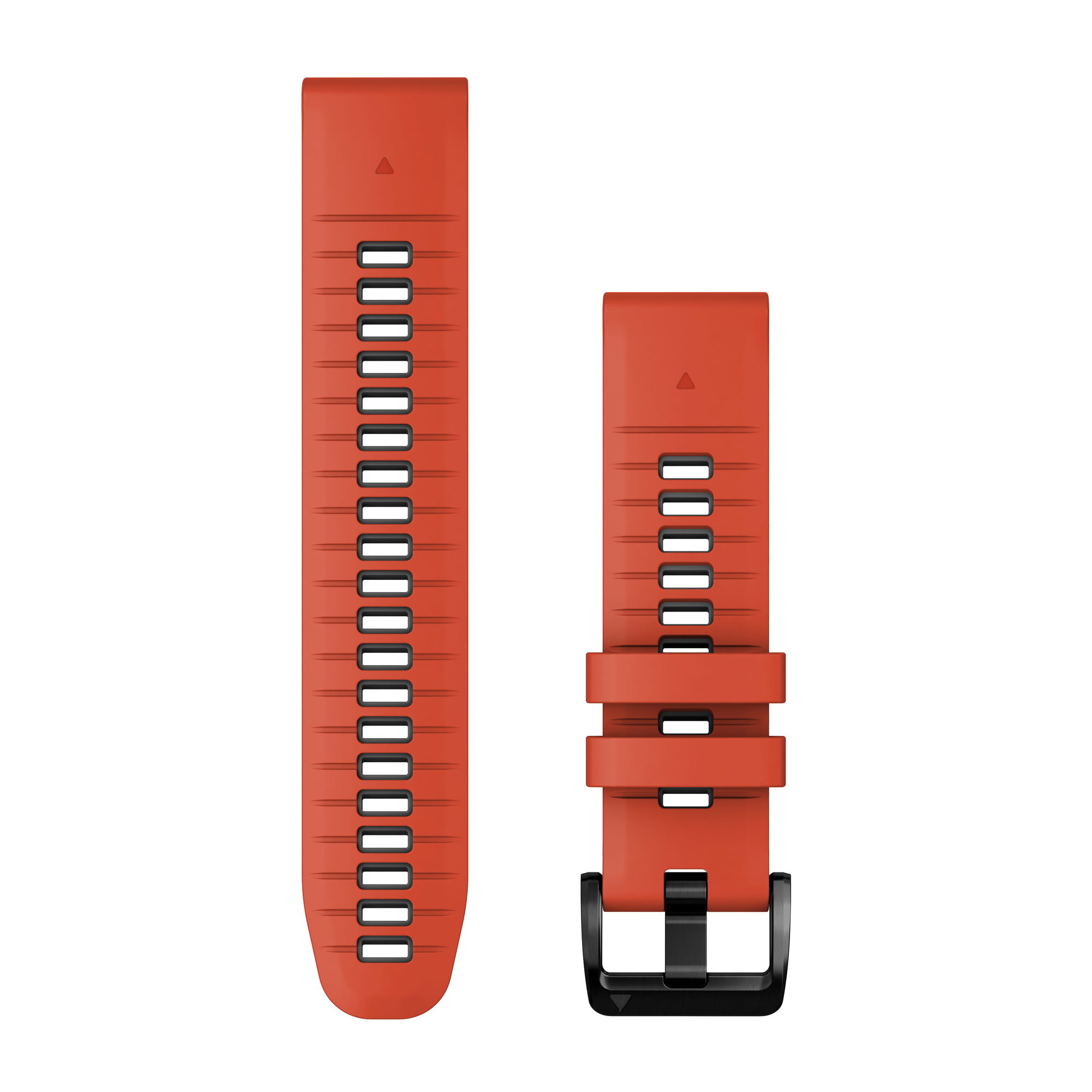 Watch Bands Garmin QuickFit 22 - curea silicon - rosu Flame|gri