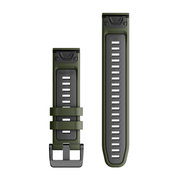 Garmin QuickFit 22 - curea silicon - verde Moss|gri