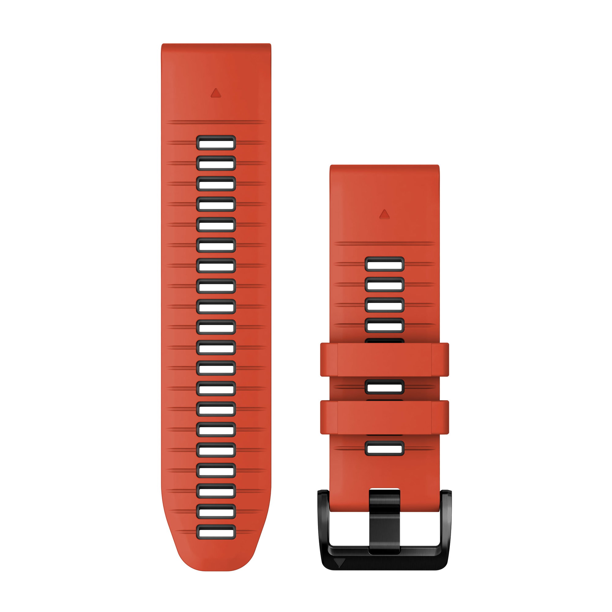 Watch Bands Garmin QuickFit 26 - curea silicon - rosu Flame | gri