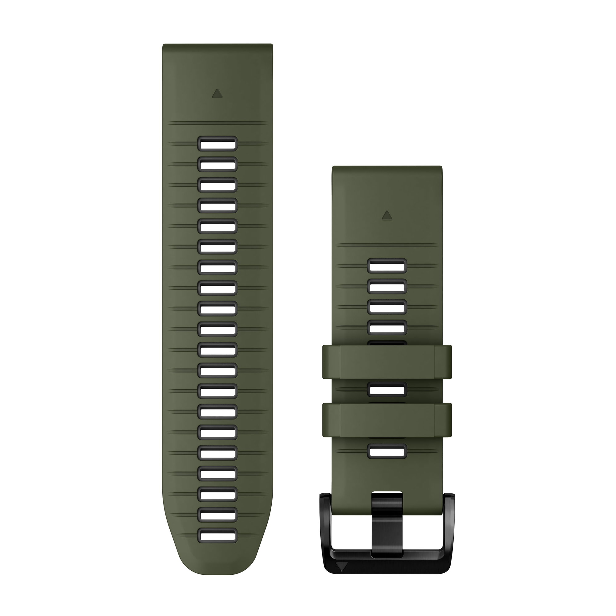 Watch Bands Garmin QuickFit 26 - curea silicon - verde Moss | gri